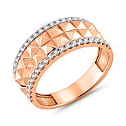 Фото Золотое кольцо с фианитами (арт. 1401022)