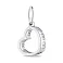 Серебряный кулон Сердце без камней (арт. 7503/540пп) – изображение 1