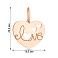 Подвеска из красного золота Love (арт. 440921) – изображение 3