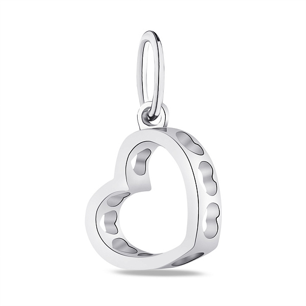 Серебряный кулон Сердце без камней (арт. 7503/540пп) – изображение 1