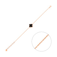 Фото Браслет из красного золота с ониксом (арт. 341412/10о)