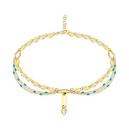 Браслет на ногу Francelli из желтого золота (арт. 3261056жегн)