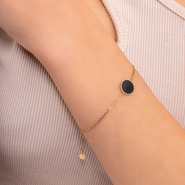 Браслет Лýна из желтого золота (арт. 341257жеч) – изображение 2