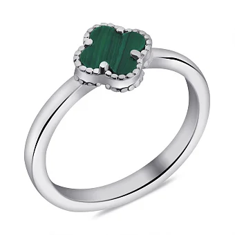 Серебряное кольцо с малахитом (арт. 7501/5280/8млх)