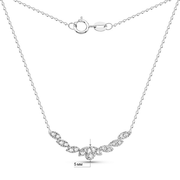 Золоте кольє з діамантами (арт. Ц341564030б) – зображення 4