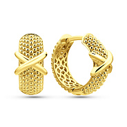 Серьги из желтого золота без камней (арт. 1092023ж)