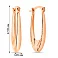 Золотые сережки без камней (арт. 107661/25) – изображение 3