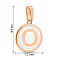 Кулон из красного золота с эмалью Буква О (арт. 440987еп) – изображение 3