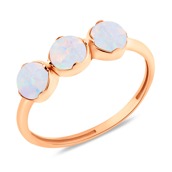 Золота каблучка з опалом (арт. 155592Поб) – зображення 1