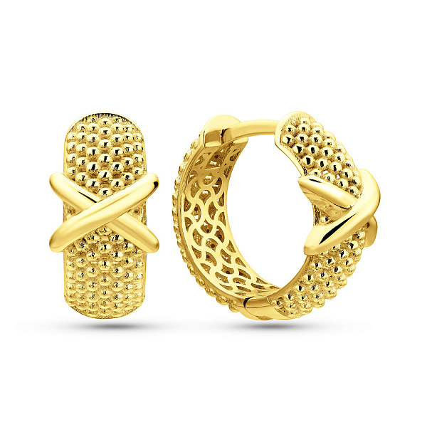 Сережки з жовтого золота без каменів (арт. 1092023ж) – зображення 1