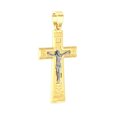 Крестик из желтого золота «Спасение для души» (арт. 501066ж)
