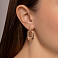 Серьги из красного золота (арт. 1092085) – изображение 2
