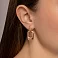 Серьги из красного золота (арт. 1092085) – изображение 2