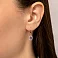 Золотые сережки-подвески с аметистом (арт. 110813Па) – изображение 2