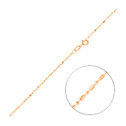 Фото Ланцюжок плетіння Гольф фантазійний з червоного золота (арт. ц3016302)