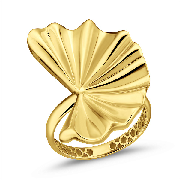 Масивна каблучка з жовтого золота Francelli (арт. 141422ж) – зображення 1