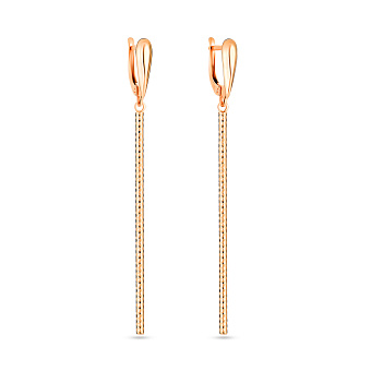 Золотые серьги с подвесками (арт. 104531)