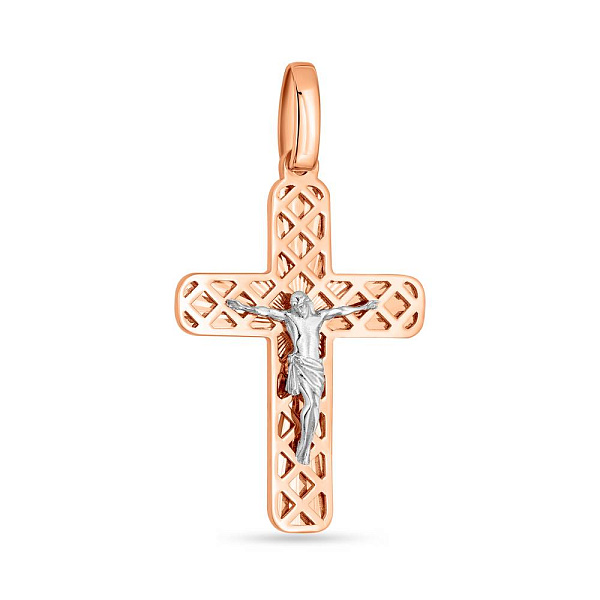 Золотой крестик с распятием (арт. 501707а) – изображение 1