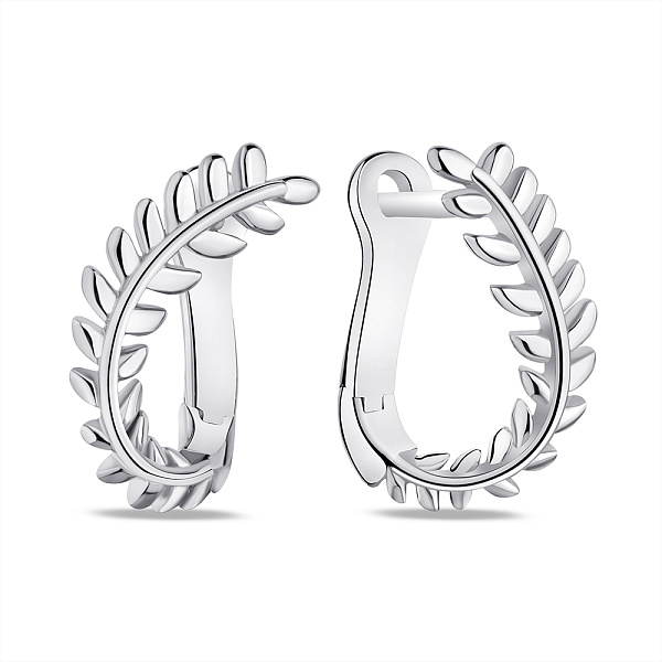 Серебряные серьги "Веточка" (арт. 7502/4877) – изображение 1