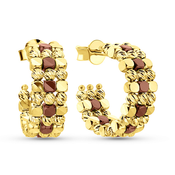 Серьги из желтого золота Francelli (арт. 1091599жкр) – изображение 1