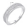 Серебряное кольцо с дорожкой из фианитов (арт. 7501/6925) – изображение 2