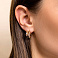 Золотые серьги с фианитами (арт. 1091505) – изображение 2