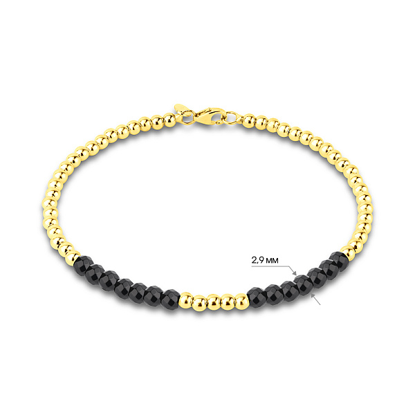 Золотой браслет с ониксом (арт. 3261061жо) – изображение 4