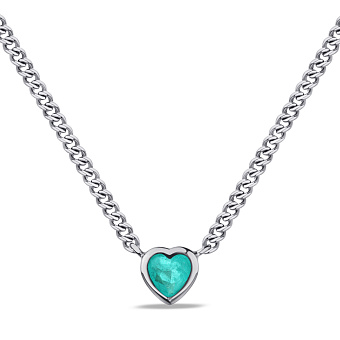 Срібне кольє з альпінітом (арт. 7507/2109аз)