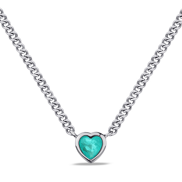 Срібне кольє з альпінітом (арт. 7507/2109аз) – зображення 1