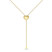 Фото Колье-галстук Сердце  из желтого (арт. 360270ж)