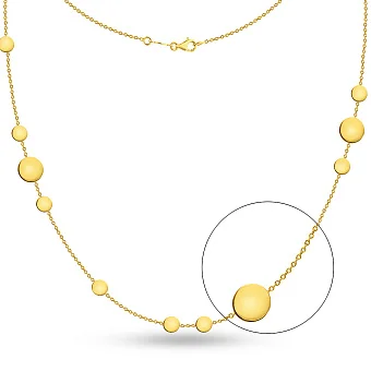 Колье Монета из желтого золота (арт. 352565ж)