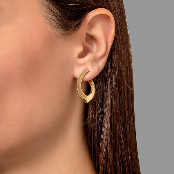 Серьги из желтого золота (арт. 108326/25жм) – изображение 3
