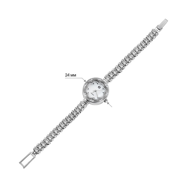 Срібний жіночий годинник з фіанітами (арт. 7526/289) – зображення 2