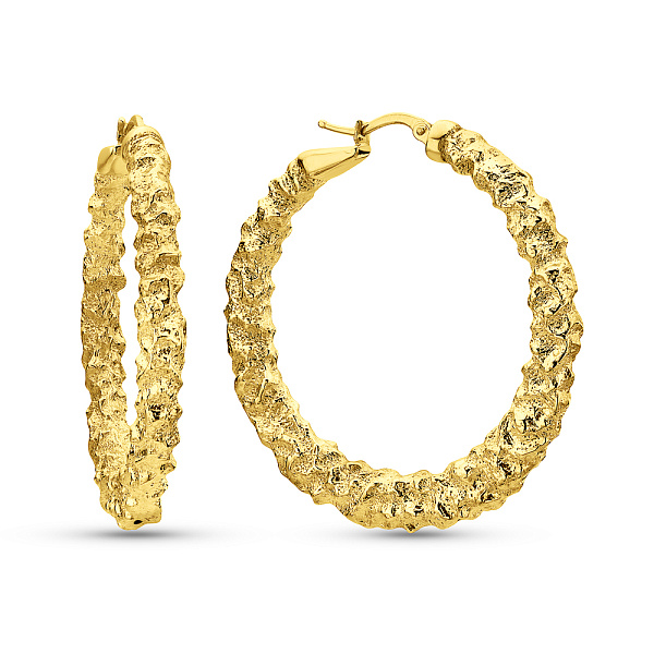 Золотые серьги кольца Francelli (арт. е1091770/40жм) – изображение 1