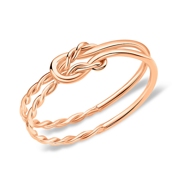 Золота каблучка "Вузлик" (арт. 140994) – зображення 1