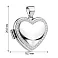 Срібна підвіска Серце для фотографії з фіанітами (арт. 7503/4493) – зображення 4