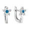 Сережки детские с фианитами из белого золота (арт. 110613бг) – изображение 1