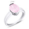 Серебряное кольцо с фианитом (арт. 7501/4481црм) – изображение 2