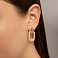 Серьги из красного золота без камней (арт. 1091822м) – изображение 3
