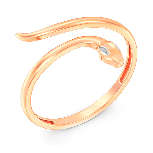 Золота каблучка Змія (арт. 140806) – зображення 1