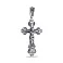 Срібний масивний хрестик з розп'яттям (арт. 7904/R022пю) – зображення 1