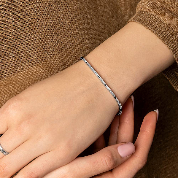 Браслет из белого золота с бриллиантами (арт. 4106018202) – изображение 2