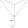 Серебряное колье "Спичка" с фианитами (арт. 7507/976) – изображение 3