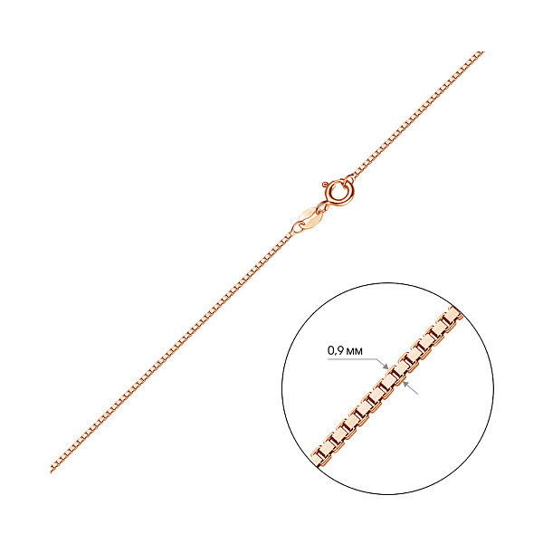 Цепочка из красного золота плетения Венецианское (арт. ц304603) – изображение 2