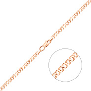 Цепочка из красного золота плетения Панцирное (арт. ц301017)
