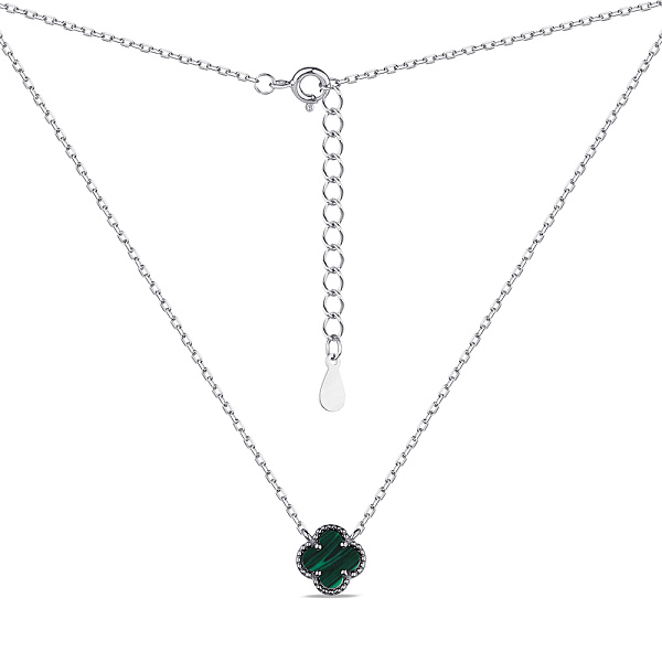 Серебряное колье с малахитом (арт. 7507/470/8млх) – изображение 2