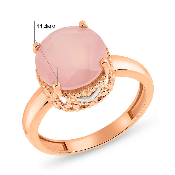 Золота каблучка з оніксом (арт. 140573ор) – зображення 3