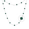 Серебряное колье Клевер (арт. 7507/1067/7млх) – изображение 1