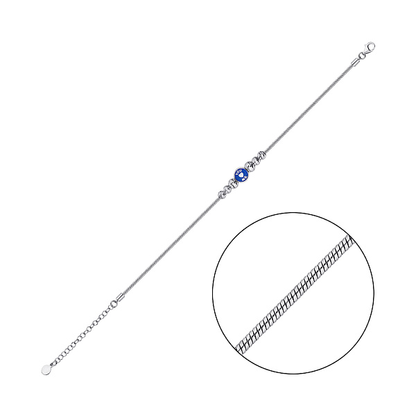 Браслет из серебра с эмалью (арт. 7509/4614ес) – изображение 1