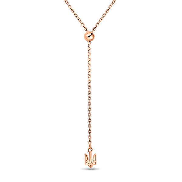 Колье Fly из красного золота Герб Украины-Трезубец (арт. 370088/1) – изображение 1